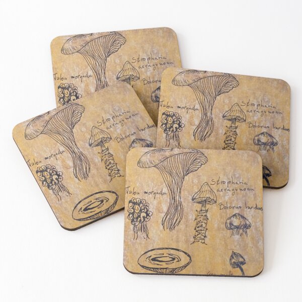 Item preview, Natural sciences - mushrooms designed and sold by Huhgak.