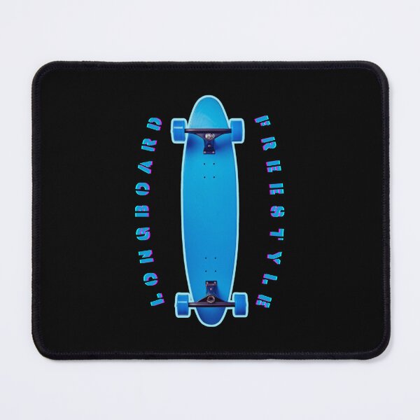 Item preview, The longboard, blue sticker effect graphics, vivid blue designed and sold by silent-violin.