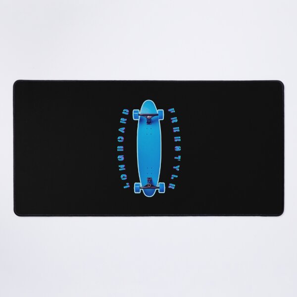 Item preview, The longboard, blue sticker effect graphics, vivid blue designed and sold by silent-violin.