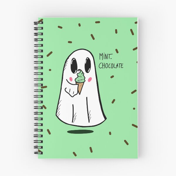 Item preview, Little ghost and mint-chocolate ice cream – summer vibes 2024 designed and sold by SakuraYoruki.