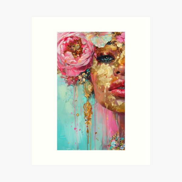 Item preview, Abstract - Pink & Gold series n°23077 designed and sold by EM-AIART.