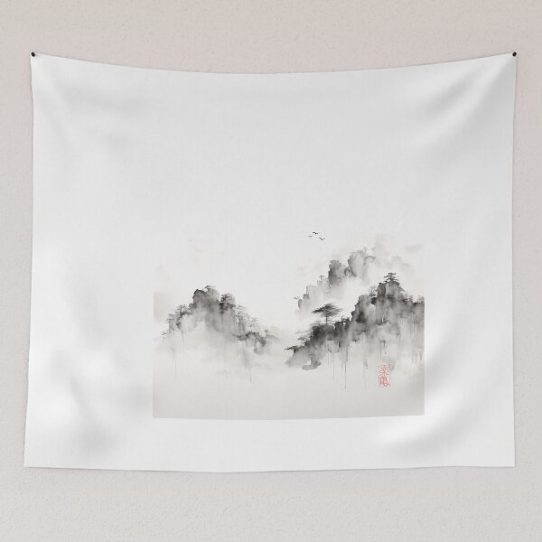 Item preview, Zen Elegance - Misty Mountains designed and sold by ChillinTurtles.
