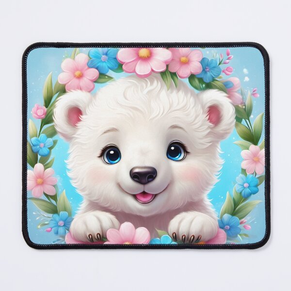 Item preview, little polar bear clipart designed and sold by Katiyshaart.