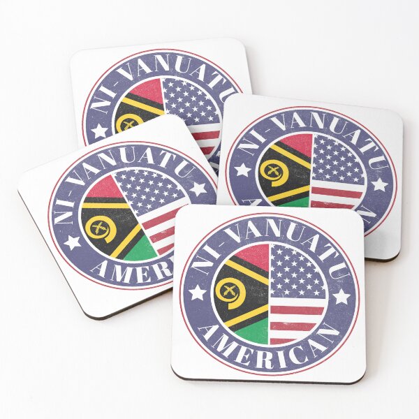 Item preview, Proud Ni-Vanuatu-American Badge - Vanuatu Flag designed and sold by chrisrivait.
