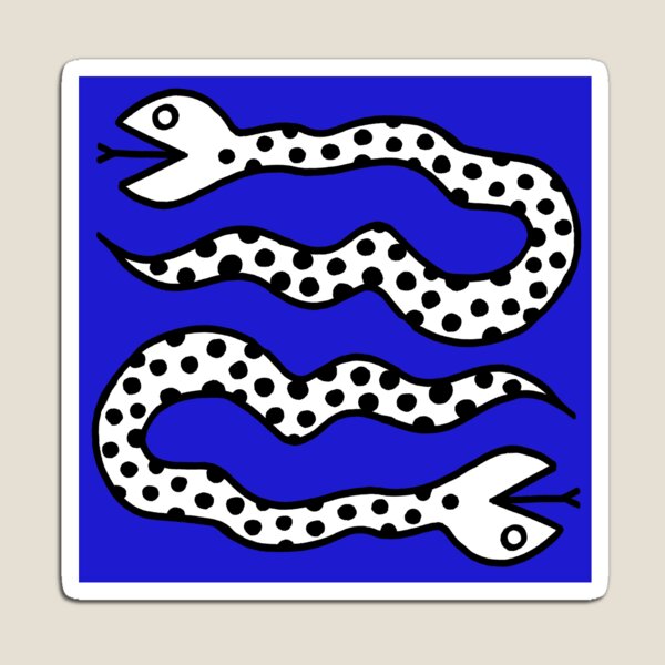 Aperçu de l'œuvre Serpents Pop Art créée et vendue par Pluto Please.
