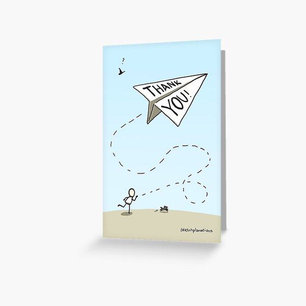 Item preview, Thank you card designed and sold by Sketchplanations.