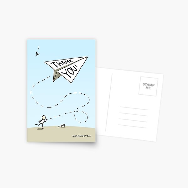 Item preview, Thank you card designed and sold by Sketchplanations.