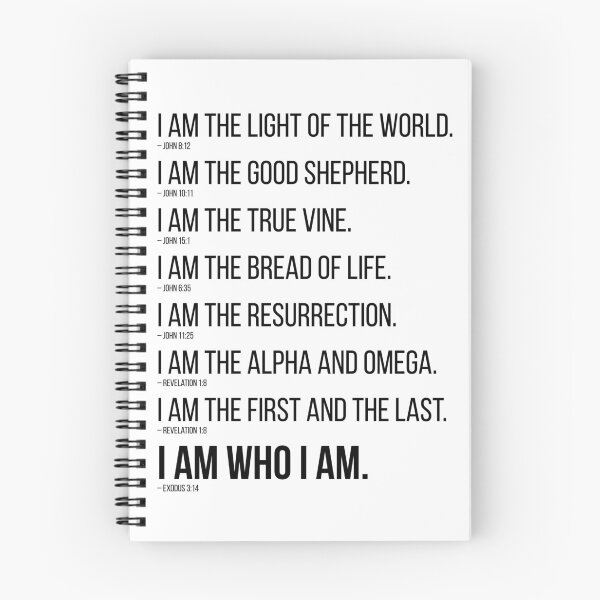 Item preview, I AM WHO I AM - Jesus Quotes And Bible Verses designed and sold by InHisImageGifts.