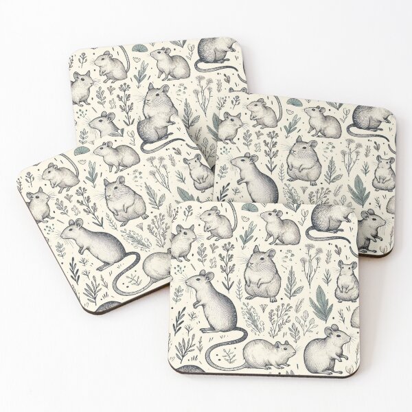 Item preview, Degu on the Lookout designed and sold by Furbulous Faces.