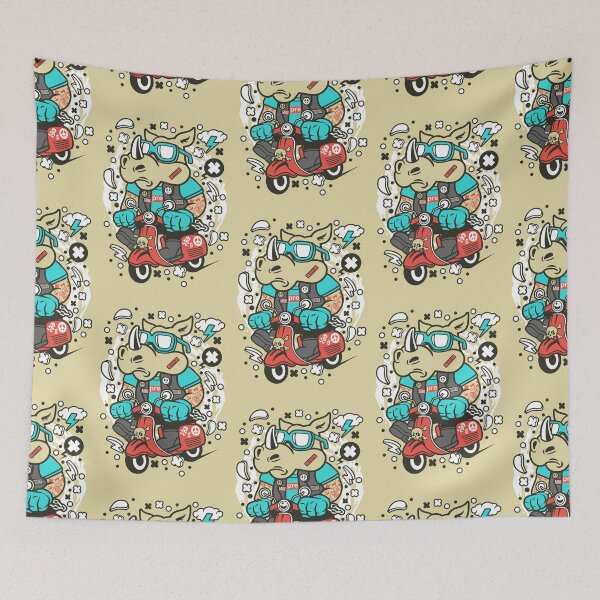 Item preview, rhino scooterist designed and sold by ManikRaja.