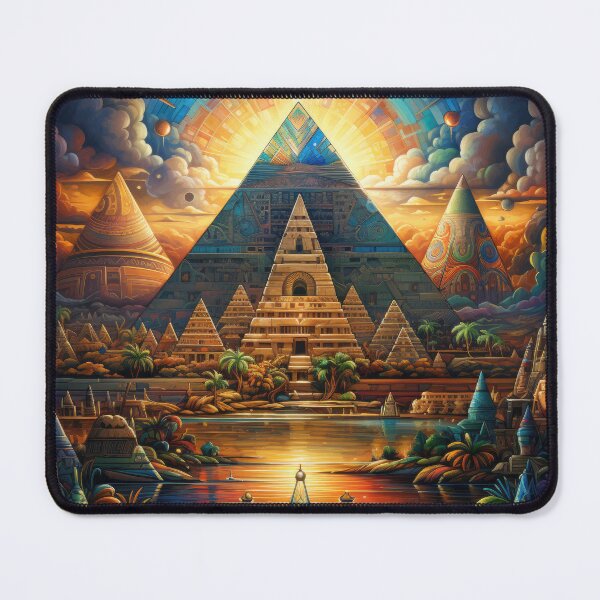 Item preview, Egyptian Pyramids in Mandala Depiction designed and sold by Shutter-Dragon.