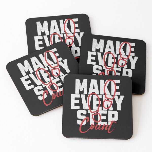 Item preview, Make Every Step Count Motivational Quote designed and sold by RR-Arts.