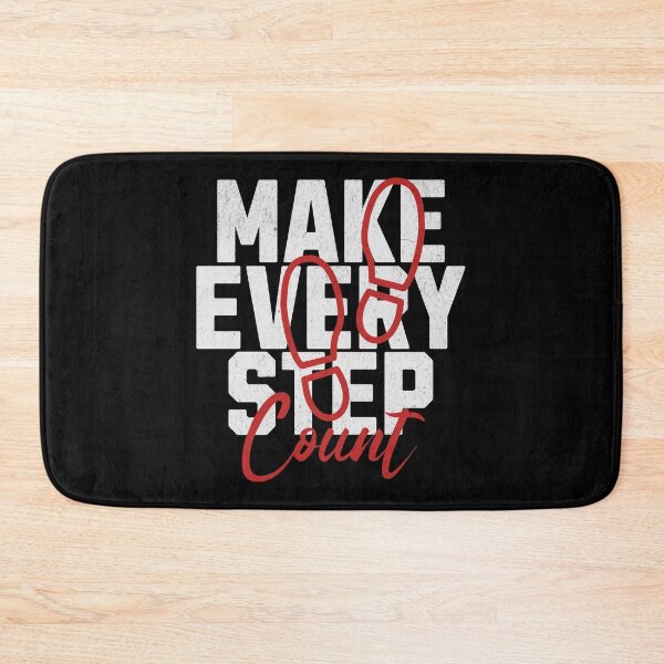 Item preview, Make Every Step Count Motivational Quote designed and sold by RR-Arts.