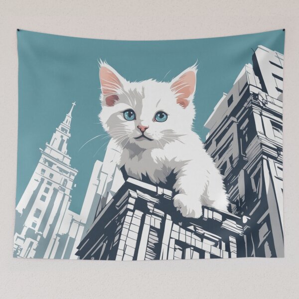 Item preview, Giant White Kitten designed and sold by The Print Collective.