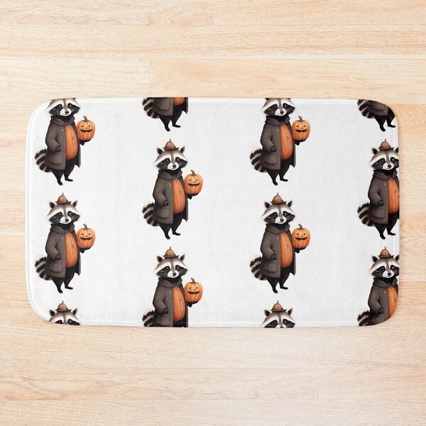 Item preview, Stylish Watercolor Raccoon Character With Pumpkin designed and sold by Victoria Riabov.
