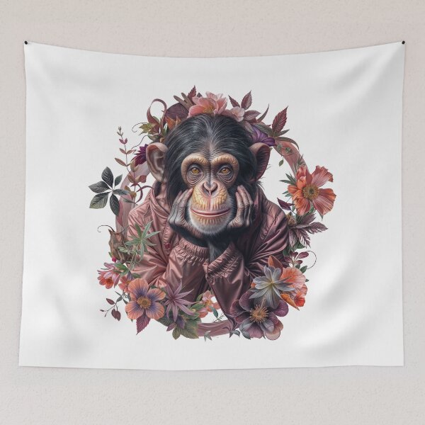 Item preview, Collage Wall Art T-shirt Design: Chimpanzee designed and sold by ForeverPrintsOK.