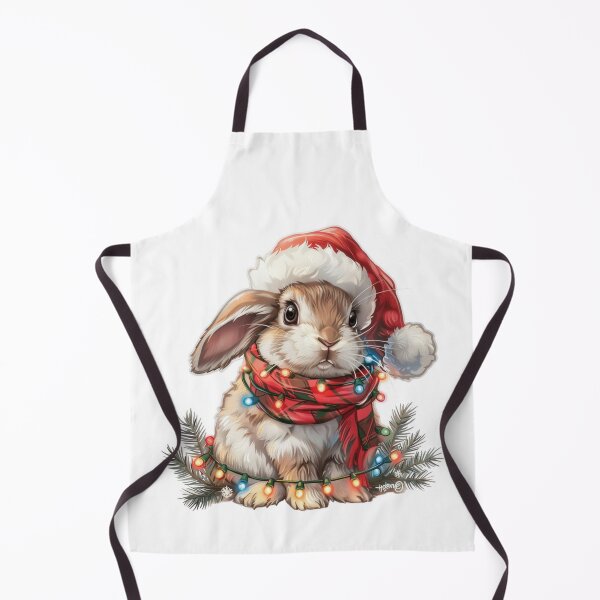 Item preview, High Detail Christmas Rabbit with Lights, Santa Hat, and Scarf designed and sold by tjnextgen99.