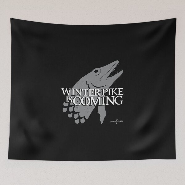 Item preview, Winter Pike Is Coming - Game of Fishing Thrones (white) designed and sold by AngelnmitStil.