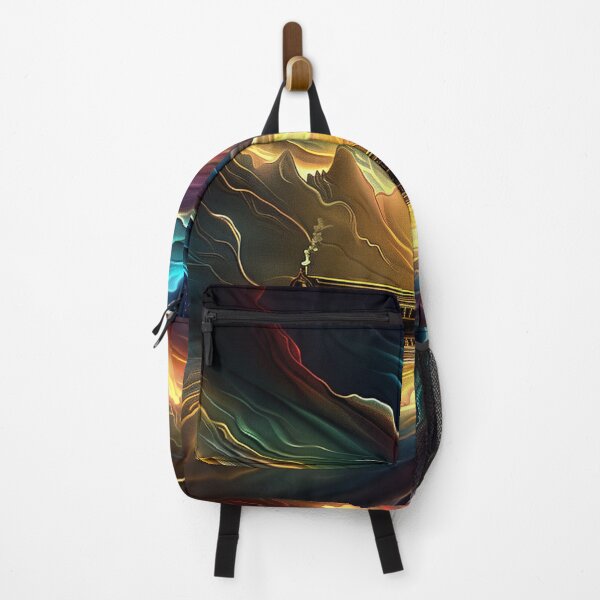 Item preview, Psychedelic Landscape: Full Moon In Trippy, Reflective Setting designed and sold by Fantasy Masterpiece.