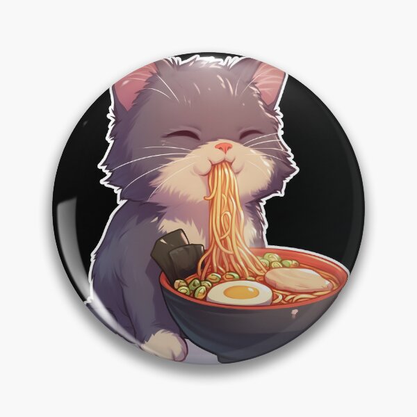 Item preview,  Cat eats ramen v.1 designed and sold by FamousArtDesign.