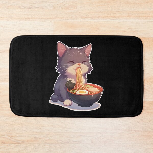 Item preview,  Cat eats ramen v.1 designed and sold by FamousArtDesign.