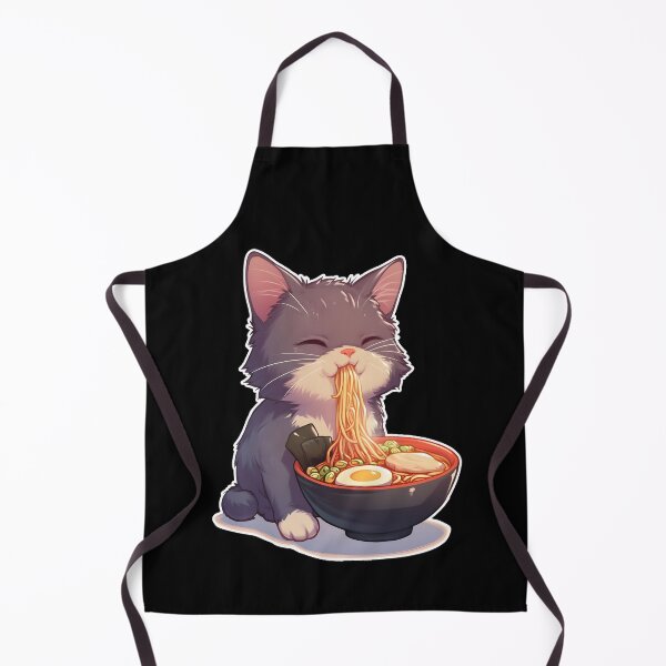 Item preview, Cat eats ramen v.1 designed and sold by FamousArtDesign.