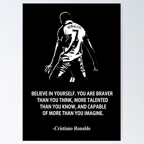 Item preview, Cristiano Ronaldo Quotes designed and sold by FernaRoje.