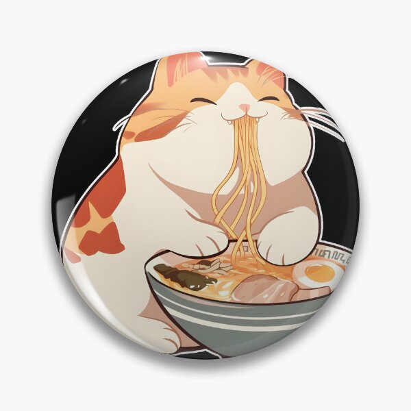 Item preview,  Cat eats ramen v.2 designed and sold by FamousArtDesign.