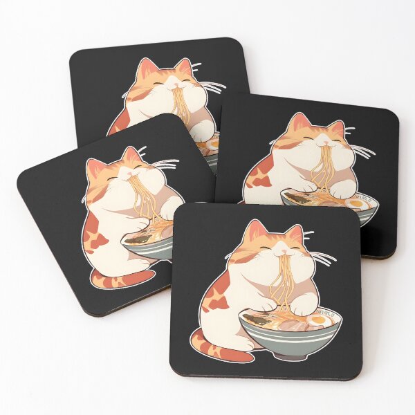 Item preview,  Cat eats ramen v.2 designed and sold by FamousArtDesign.