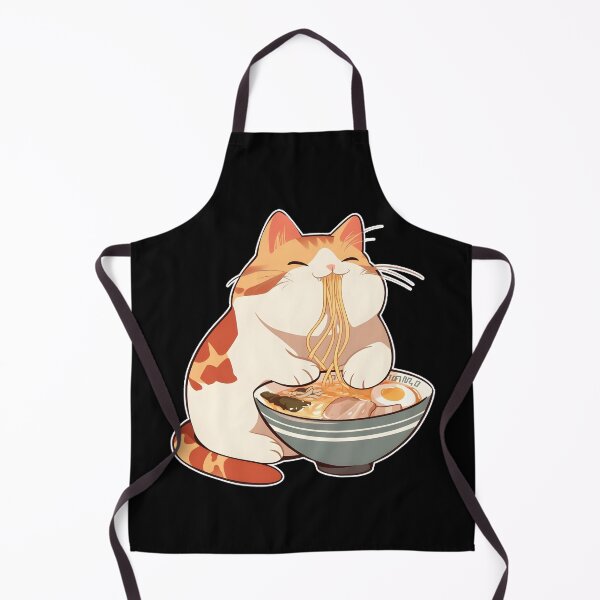Item preview, Cat eats ramen v.2 designed and sold by FamousArtDesign.
