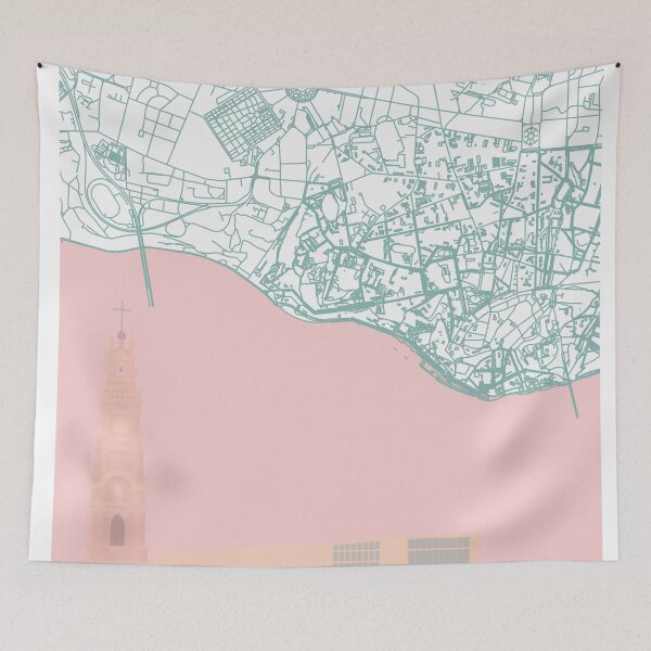 Item preview, Custom Porto City Map Design designed and sold by hateeyes.