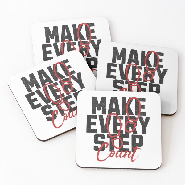 Item preview, Make Every Step Count Motivational Quote designed and sold by RR-Arts.