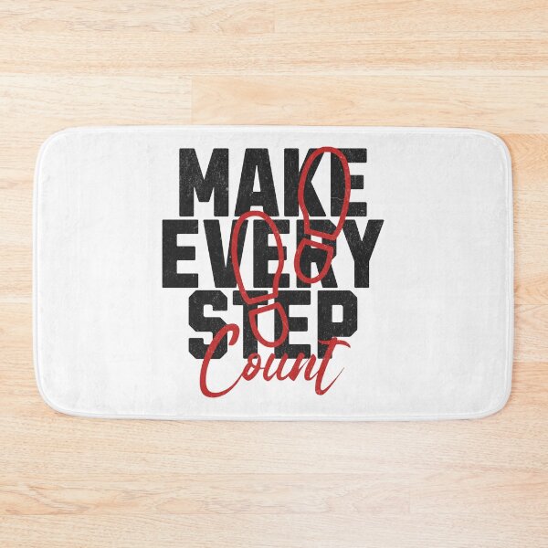Item preview, Make Every Step Count Motivational Quote designed and sold by RR-Arts.