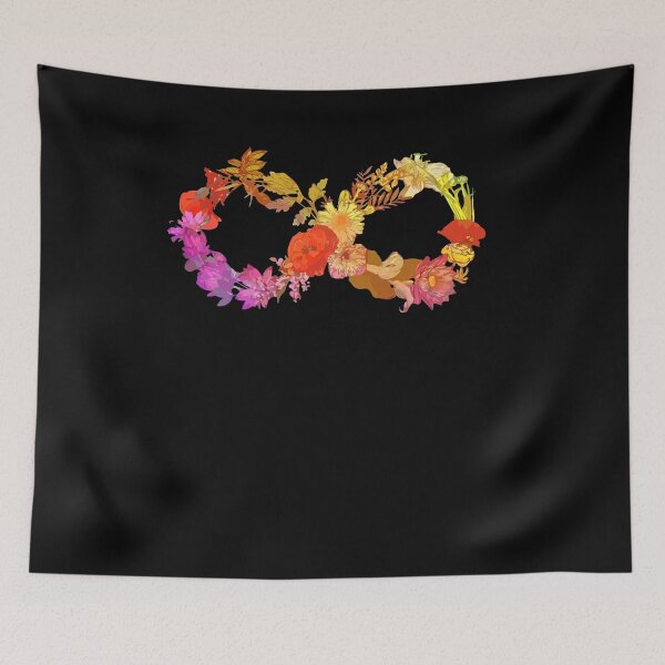 Item preview, Autism Infinity Symbol Wildflowers Floral Neurodiversity designed and sold by Dressed For  Duty.