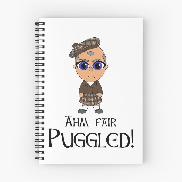 Item preview, Ahm Fair Puggled Scottish Doric phrase with cute Scot designed and sold by KyttsyKrafts.