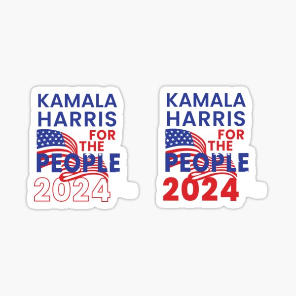 Vista previa del artículo con la obra «Kamala Harris para el pueblo 2024», diseñado y vendido por karsivenco.