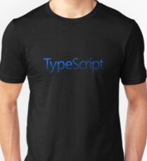 TypeScript TS Dark Blue Fade Logo Hoodie Unisex T-Shirt