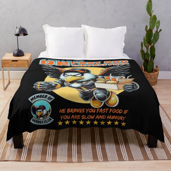 Item preview, A cool and funny superhero eagle bringing fast food designed and sold by Animal world designs.