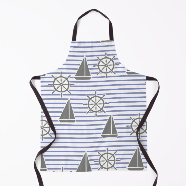 Item preview, Yacht on the waves - sea symbols /blue designed and sold by My-fake-places.