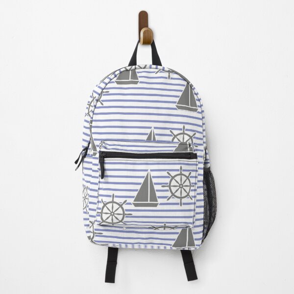 Item preview, Yacht on the waves - sea symbols /blue designed and sold by My-fake-places.