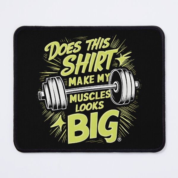 Item preview, Hilarious Fitness Shirt - Does This Shirt Make My Muscles Looks Big? | Anime Style Gym Humor designed and sold by Creatiforge.