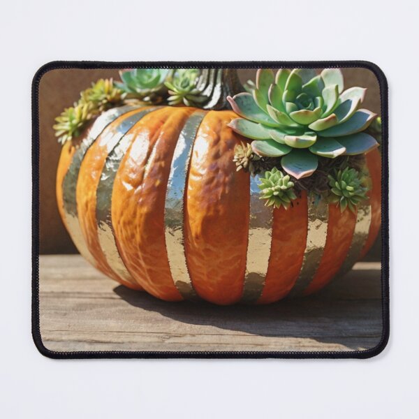 Item preview, Modern Thanksgiving Art, Faux Pumpkin & Succulents, 4K Watercolor Clipart designed and sold by santyj.