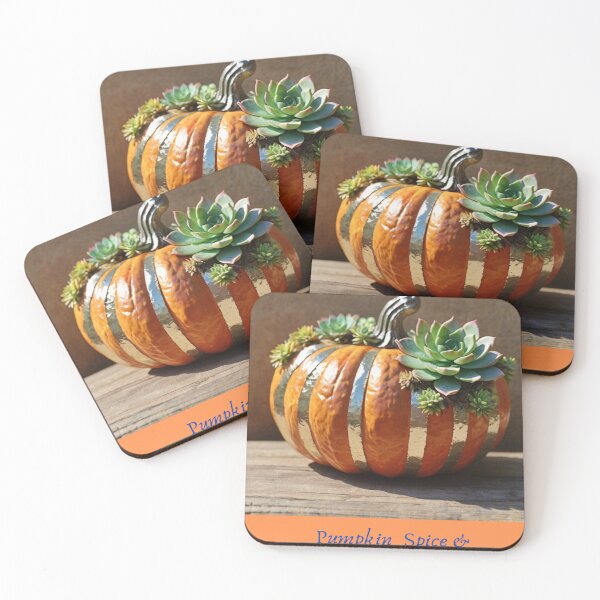 Item preview, Modern Thanksgiving Art, Faux Pumpkin & Succulents, 4K Watercolor Clipart designed and sold by santyj.