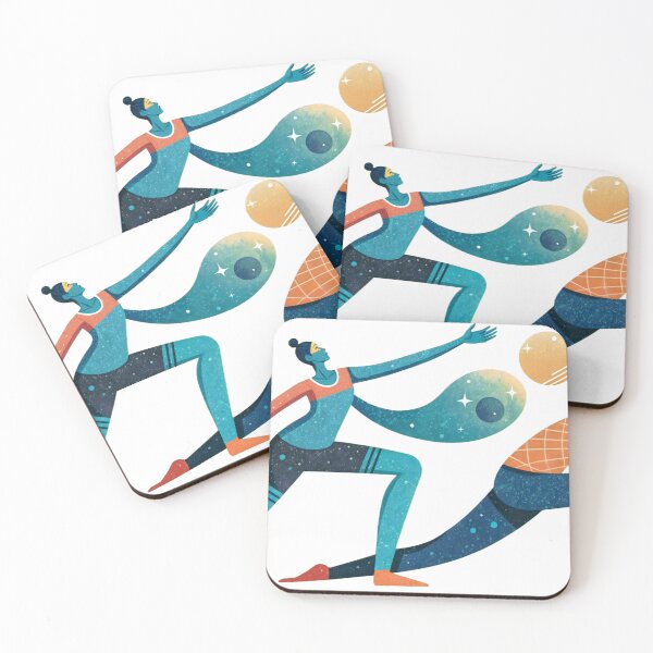 Item preview, Two women are doing yoga,vector style,isolated designed and sold by Creative88Art.