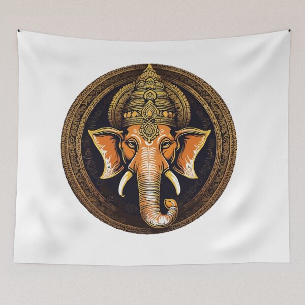 Item preview, Colorful Ganesh the god of wisdom. designed and sold by Knowvhere.