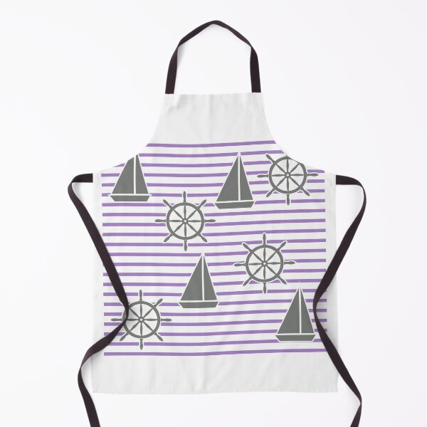 Item preview, Yacht on the waves - sea symbols /purple designed and sold by My-fake-places.