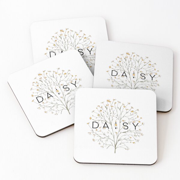 Item preview, Minimalist Drawing of Shasta Daisy Flower branches designed and sold by GroovyDino.