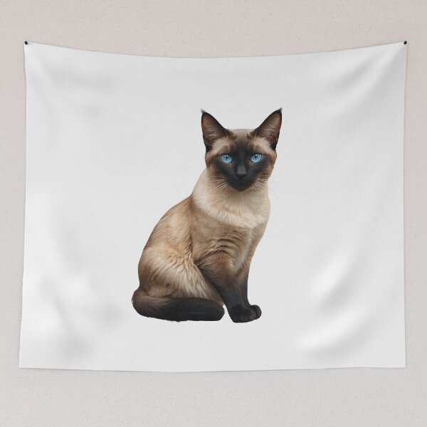 Item preview, Elegancia serena: los elegantes siameses" designed and sold by ToonTailsStudio.