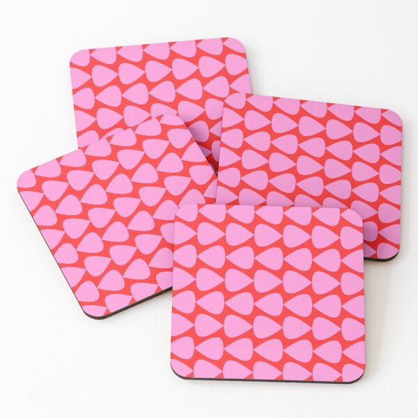Item preview, Preppy Pink and Red Plectrum Geo Pattern designed and sold by kierkegaard.