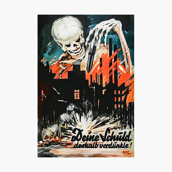 Artikel-Vorschau von Deine Schuld - Deshalb verdunkle! - HD-PROPAGANDA-Poster, designt und verkauft von ThePropagandist.